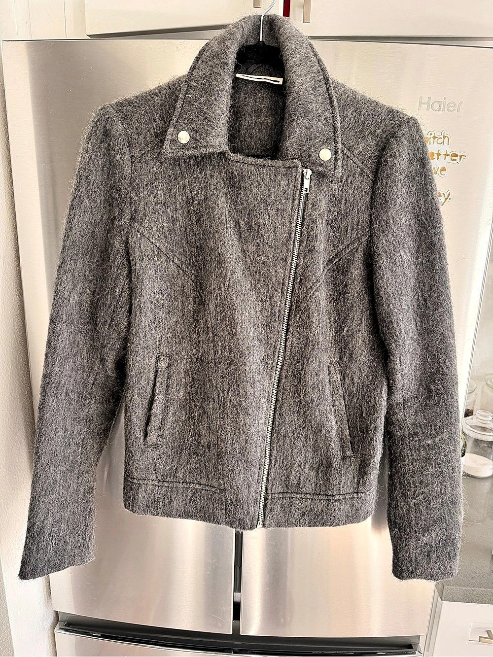 ASOS Gray Moto Jacket